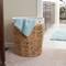Household Essentials Wicker Basket Laundry Hamper with Liner